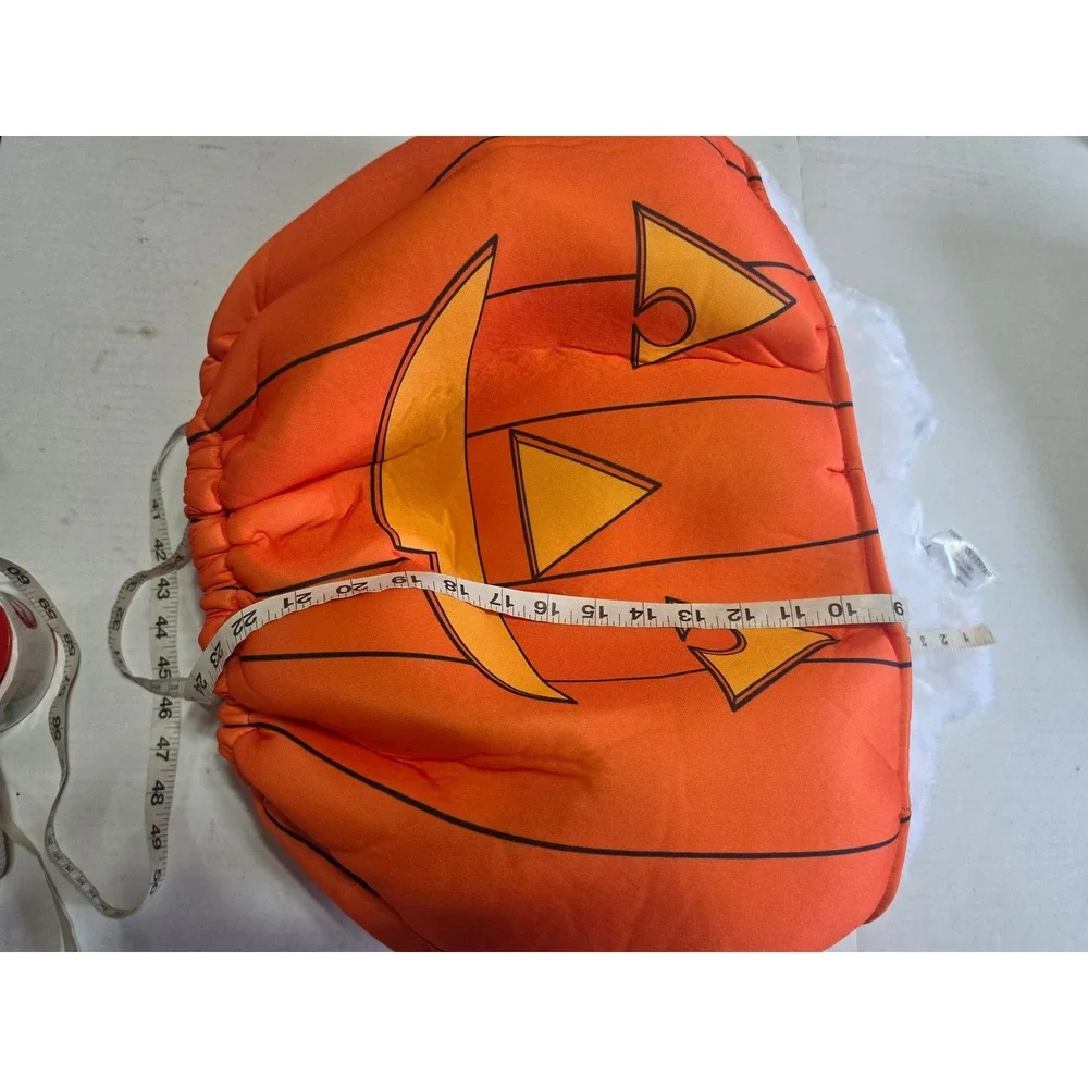 Underwraps Jack-O-Lantern Pumpkin Halloween Costume Orange Plush XL